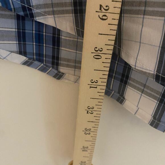 Mens New US Polo Assn Long Sleeve Dress Shirt Blue Striped Button Up Size Large - Picture 13 of 14